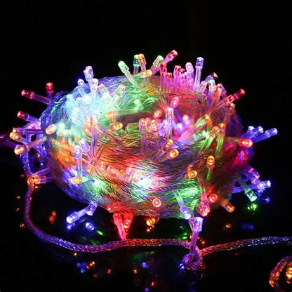 100m coloured light string