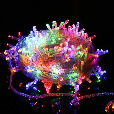 100m coloured light string